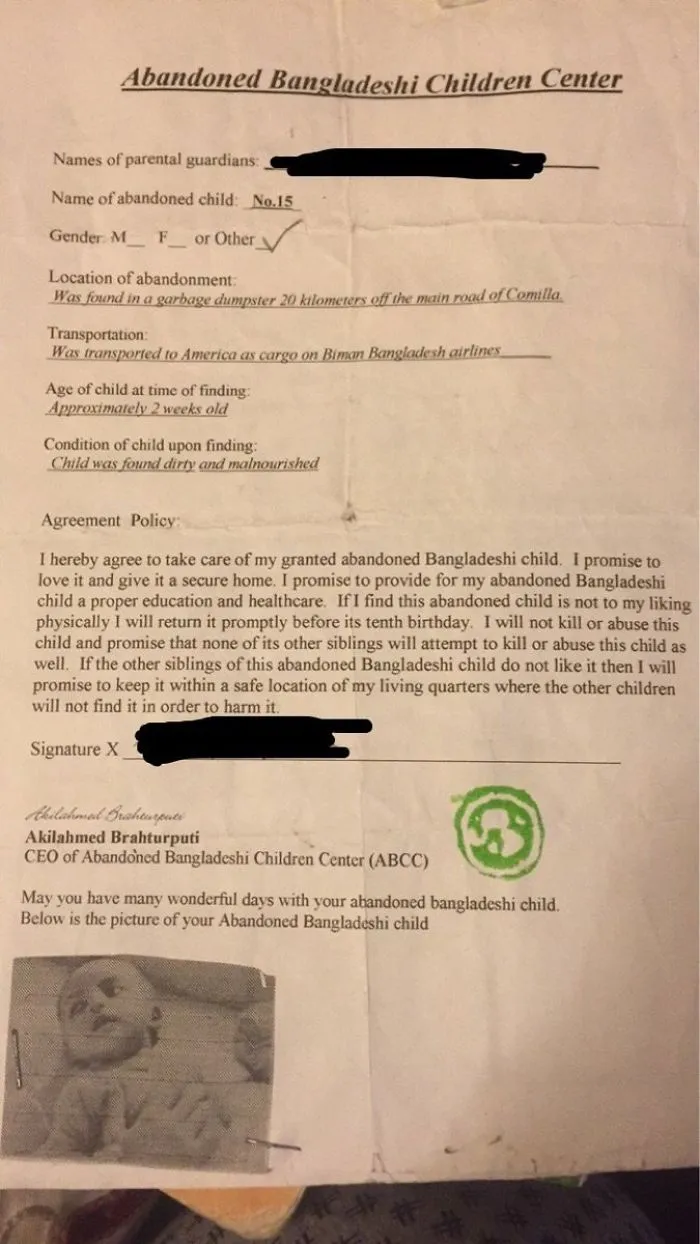 Did Your Siblings Ever Tell You Were Adopted? Did They Ever Make Fake Adoption Papers And Emails? Well Mine Did