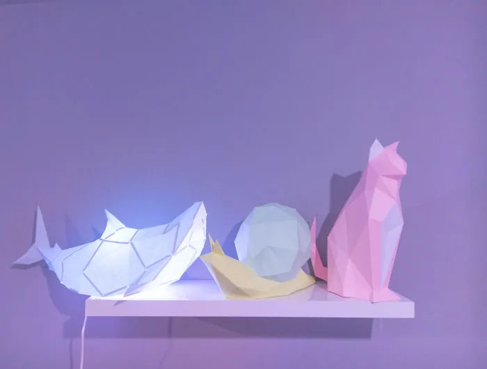 Animal Inspired Do It Yourself Unique Paper Lamps