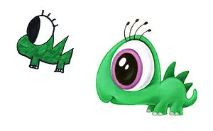 I Drew 50 Monsters Over The Last 2 Years Based On Kid Drawings, And Here're The Results (New Pics)