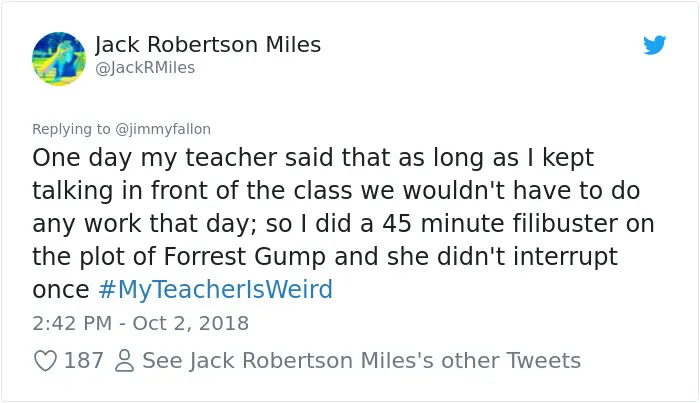 108 Hilarious My Teacher Is Weird" Tweets"