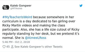 108 Hilarious My Teacher Is Weird" Tweets"