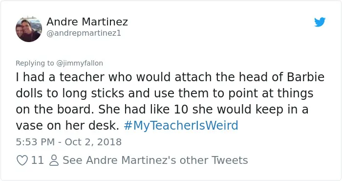 108 Hilarious My Teacher Is Weird" Tweets"