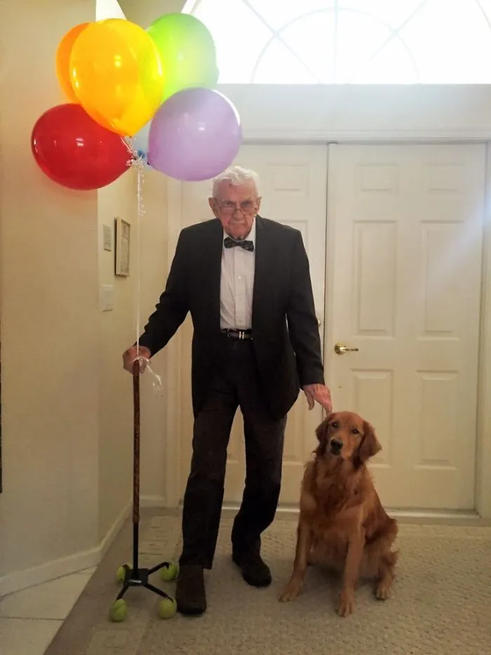 Mi abuelo y su perro