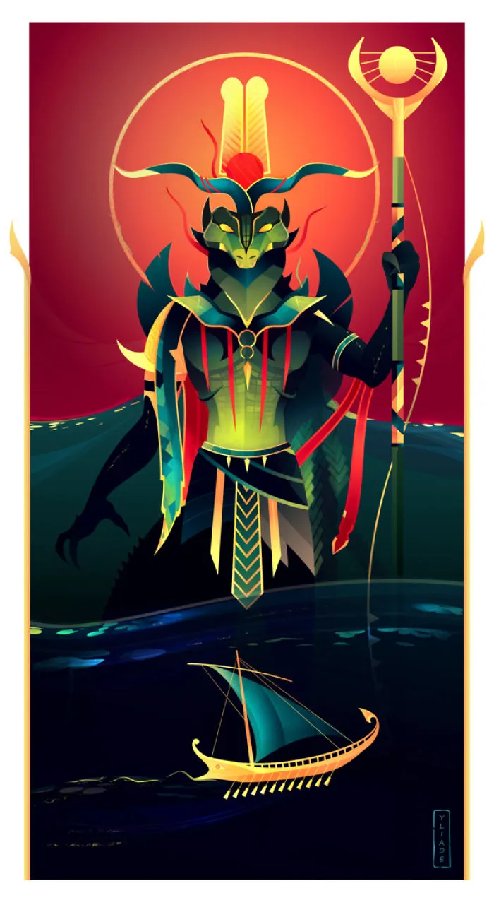 Sobek -  Crocodile God Of The Nile, Strenght And Power