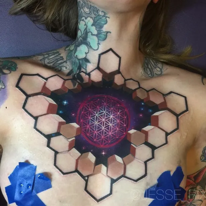Artist Creates Amazing 3D Tattoos That Will Make You Look Twice