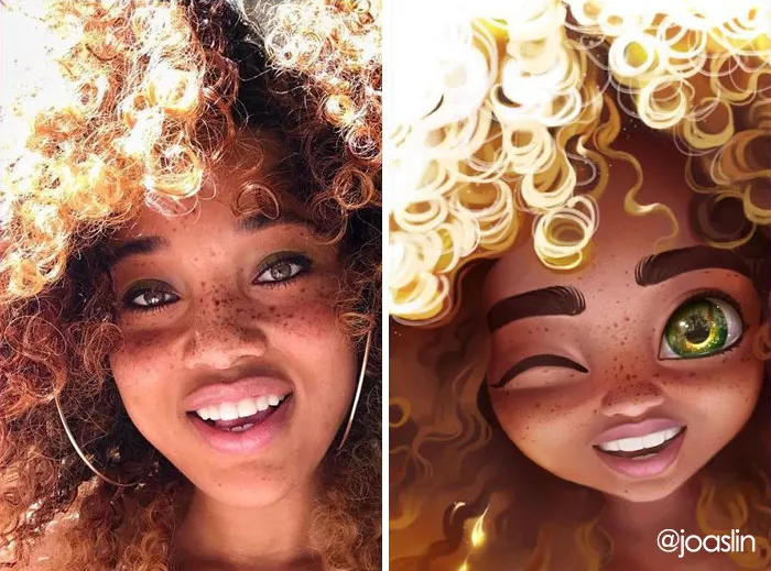 Artist Transforms People Into Adorable Cartoon Characters, And It's Crazy Cute- Disney Worthy? You Tell Me.