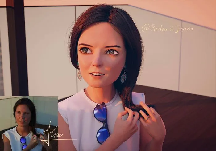 Artist Continues To Transform Strangers Into Pixar-Like Cartoons, And The Result Is Pretty Amazing