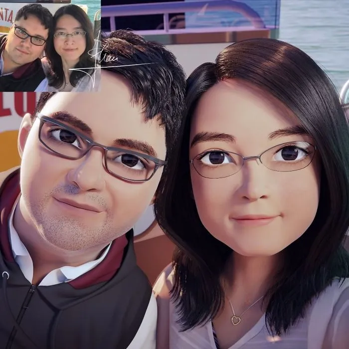 Artist Continues To Transform Strangers Into Pixar-Like Cartoons, And The Result Is Pretty Amazing