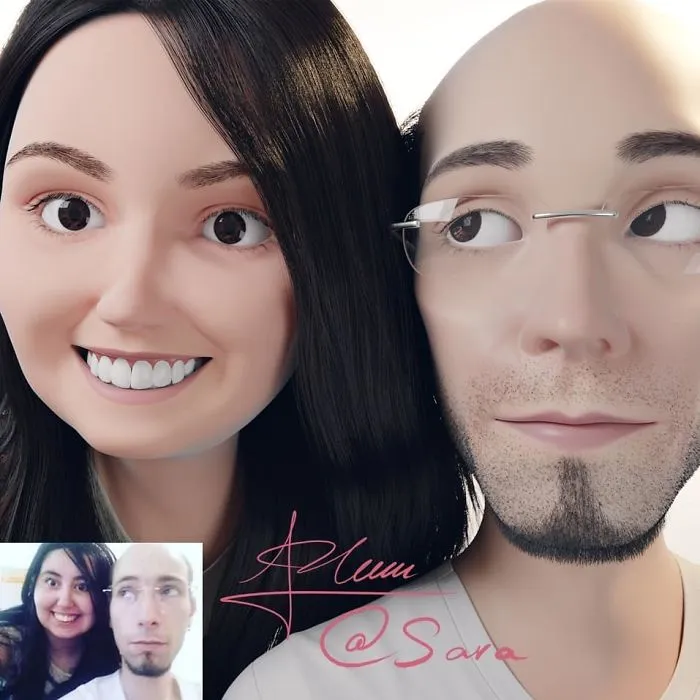 Artist Continues To Transform Strangers Into Pixar-Like Cartoons, And The Result Is Pretty Amazing