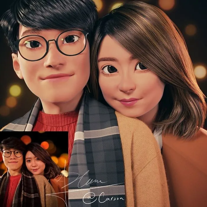 Artist Continues To Transform Strangers Into Pixar-Like Cartoons, And The Result Is Pretty Amazing