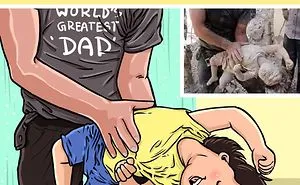Artist Turned Heartbreaking Photographs Into Happy Art