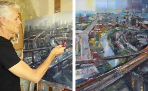 Artist Ditches Brushes To Paint Manchester With Coffee Shop Loyalty Card