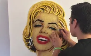 Celebrity Portraits Made Of Thousands Of Sweets