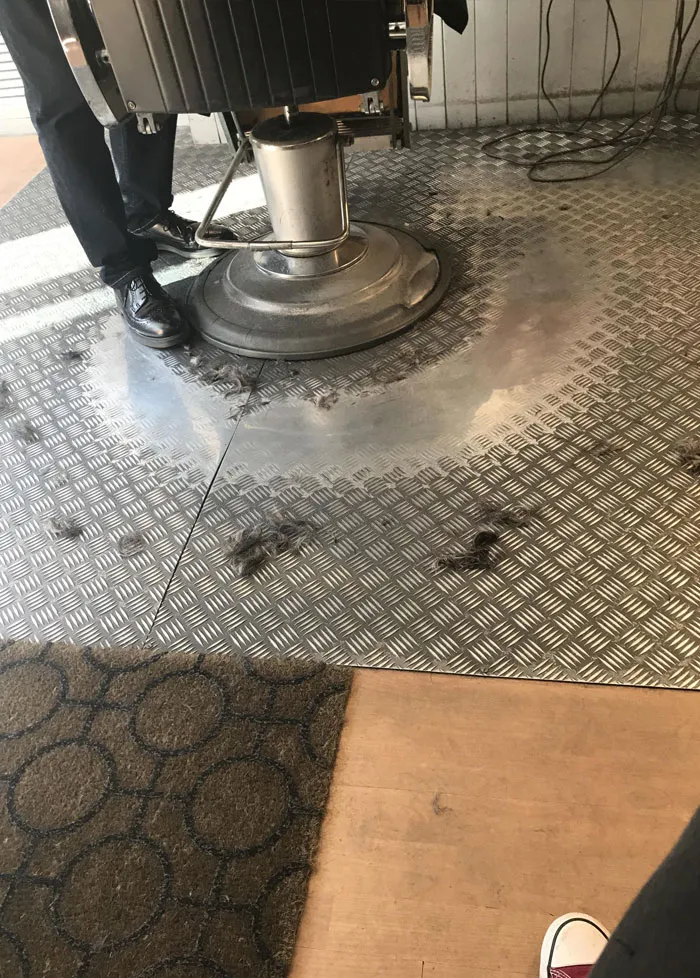 Our Local Barber Has Been In Business For As Long As I Can Remember. The Metal Floor Is Worn Down Where He Walks Round The Only Chair Each Day