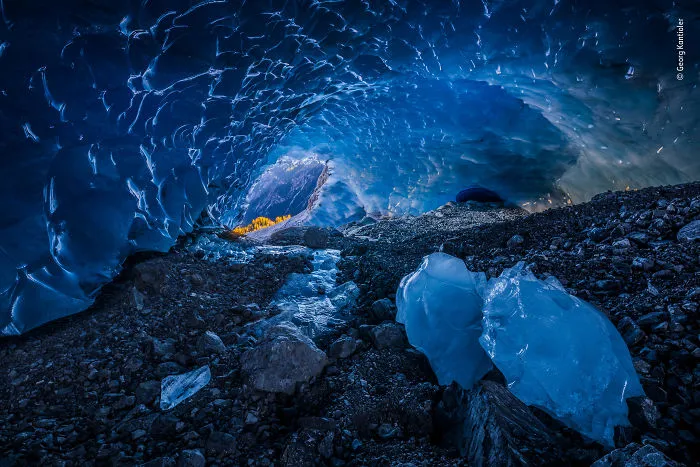 Ice-Cave Blues By  Georg Kantioler, Italy, Highly Commended 2018 Earth’s Environments