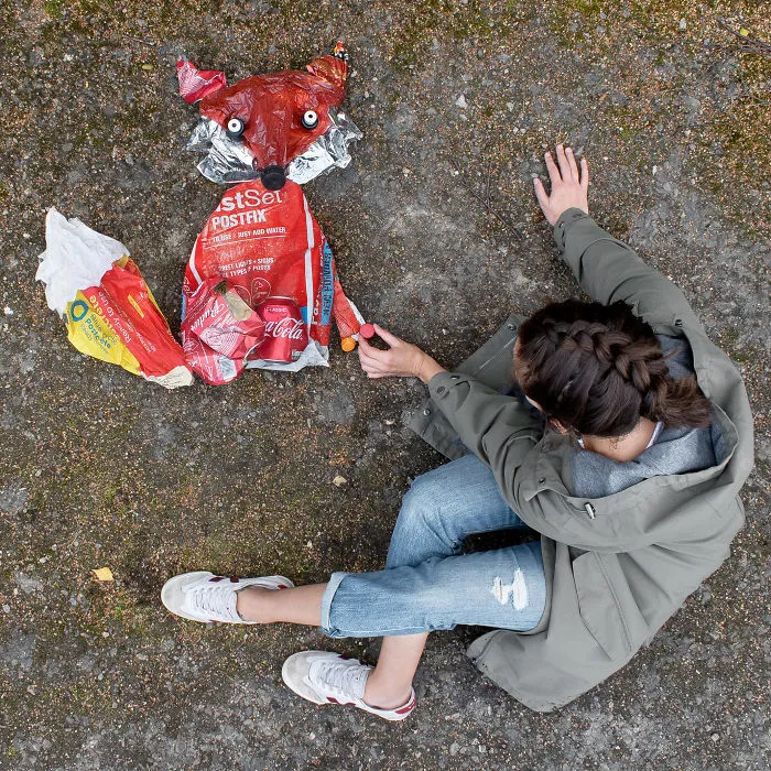 I Create Animal Sculptures From Litter That I Find