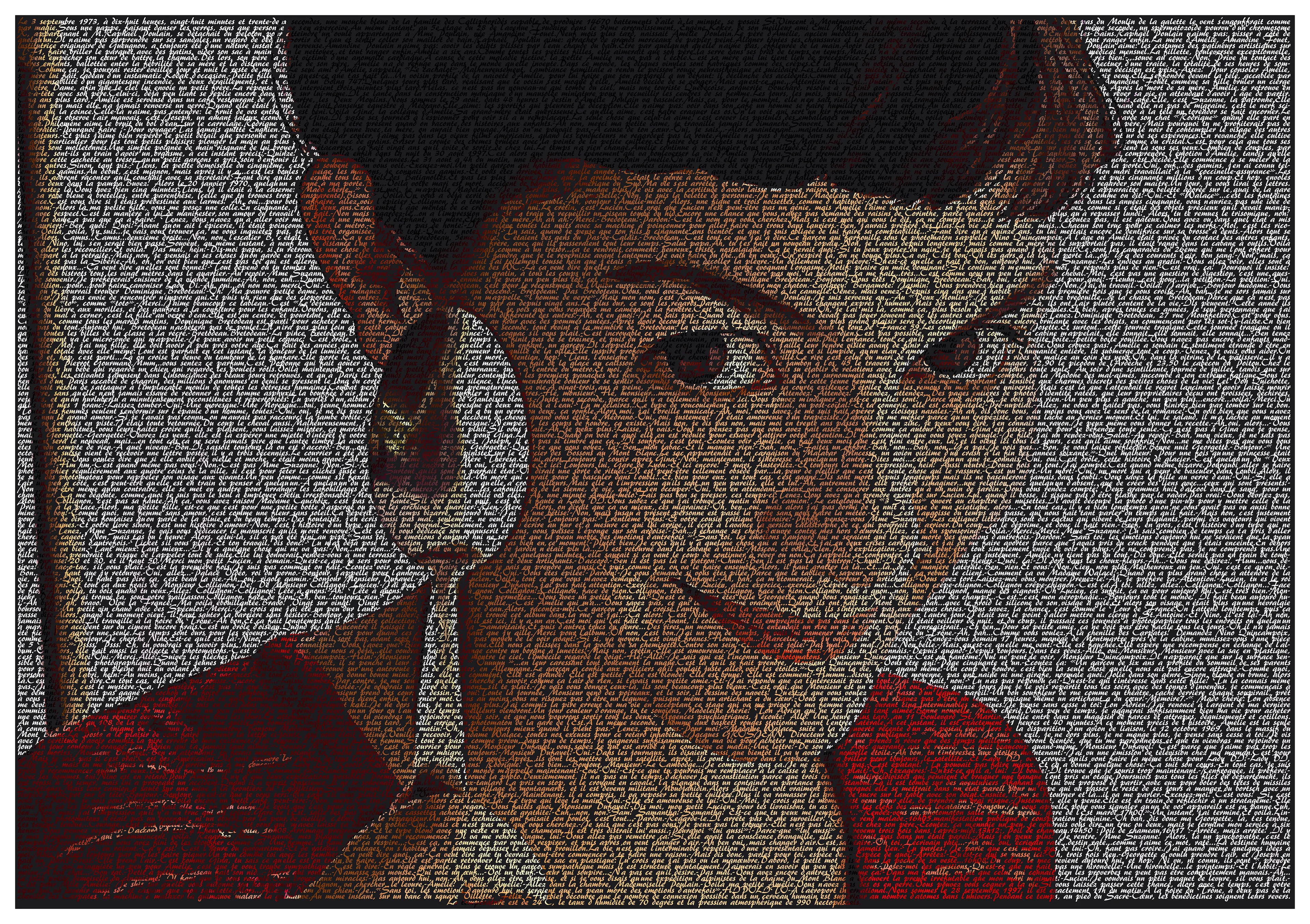 I Create Text Portraits Of Movies Posters Using The Full Scripts Of The Same Movies.