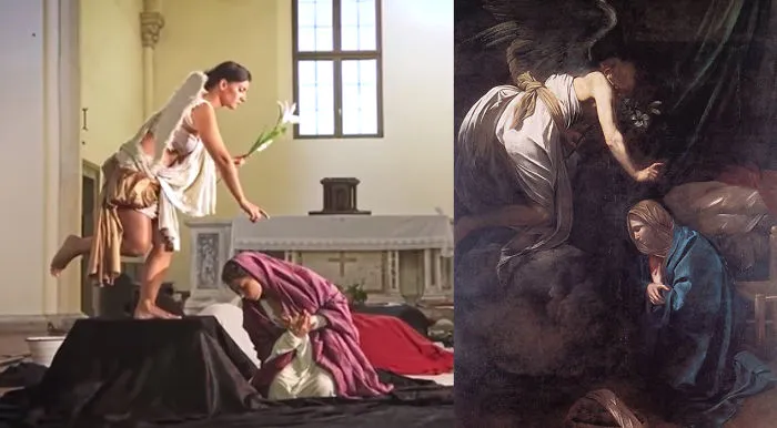 Living Caravaggio Paintings And Their Originals