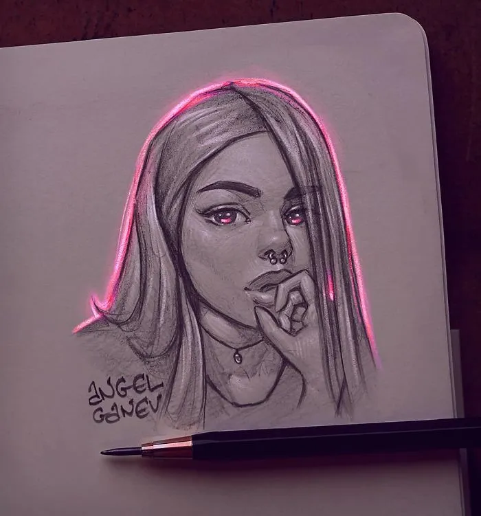 Bulgarian Artist Makes Incredible Illustrations That Glow From Within