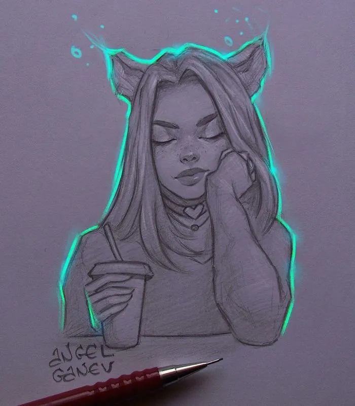 Bulgarian Artist Makes Incredible Illustrations That Glow From Within