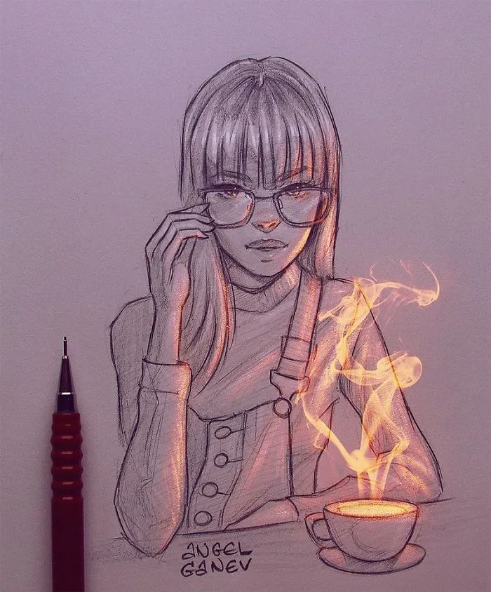 Bulgarian Artist Makes Incredible Illustrations That Glow From Within