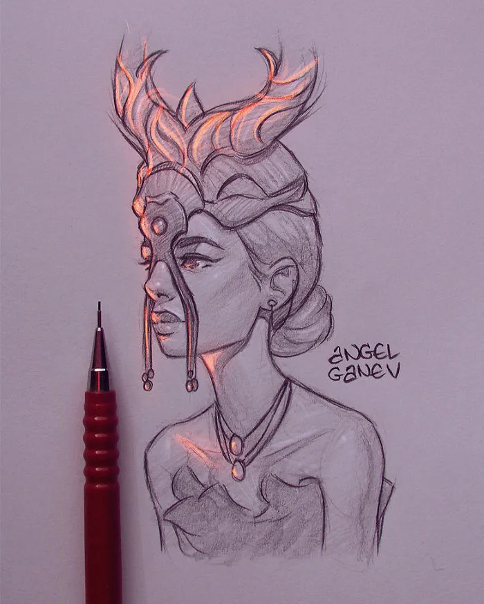 Bulgarian Artist Makes Incredible Illustrations That Glow From Within