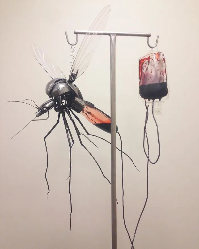 Artist Shapes Old Cutlery Into Magnificent Metal Sculptures Of Animals