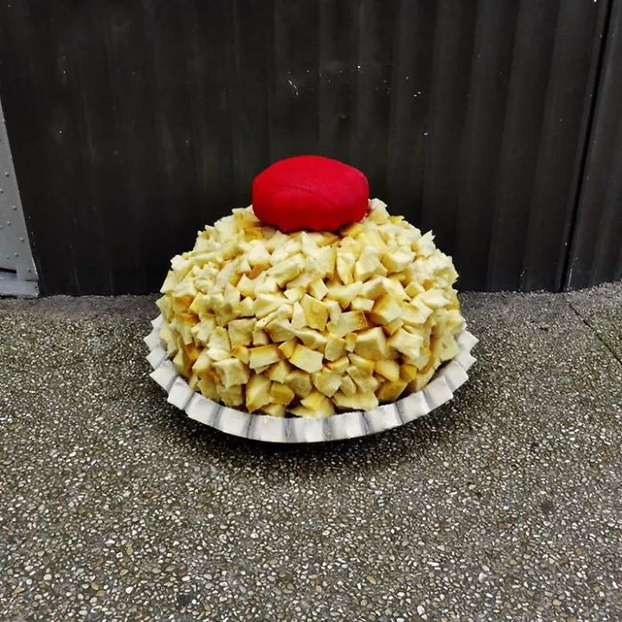 French Street Artist Takes Recycling To Another Level By Transforming Discarded Mattresses Into Delicious Food Sculptures