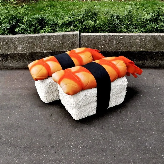 French Street Artist Takes Recycling To Another Level By Transforming Discarded Mattresses Into Delicious Food Sculptures