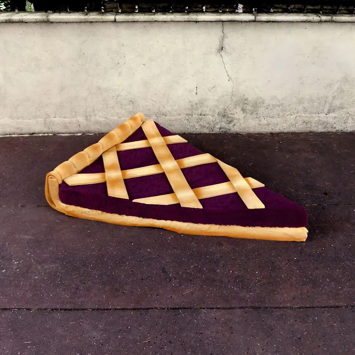 French Street Artist Takes Recycling To Another Level By Transforming Discarded Mattresses Into Delicious Food Sculptures