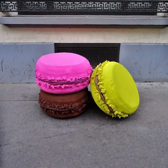 French Street Artist Takes Recycling To Another Level By Transforming Discarded Mattresses Into Delicious Food Sculptures