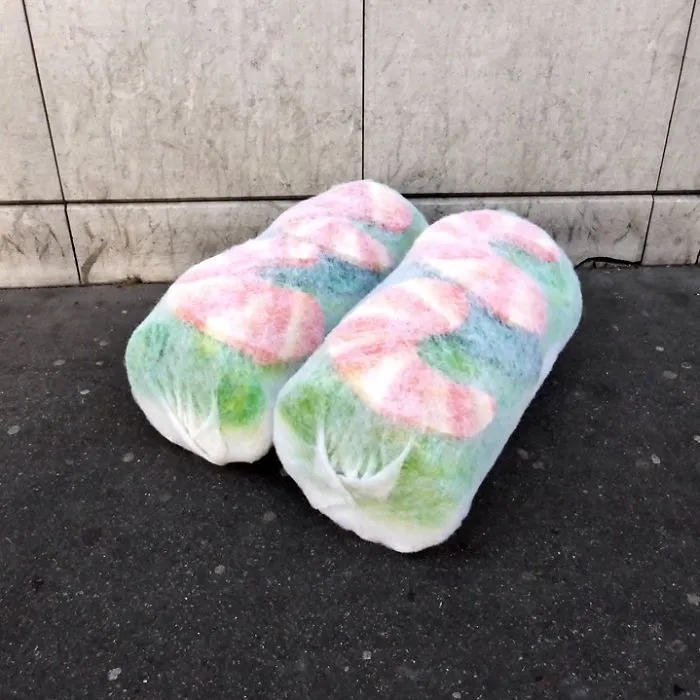 French Street Artist Takes Recycling To Another Level By Transforming Discarded Mattresses Into Delicious Food Sculptures