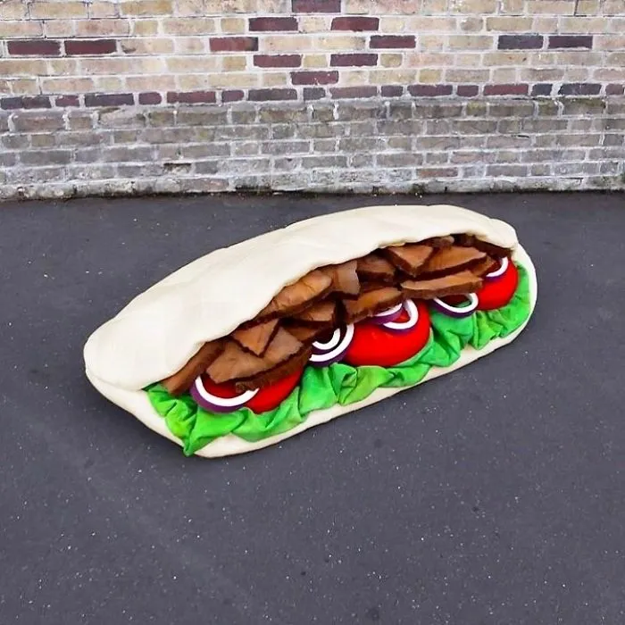 French Street Artist Takes Recycling To Another Level By Transforming Discarded Mattresses Into Delicious Food Sculptures
