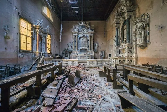 Abandoned Church In Italy