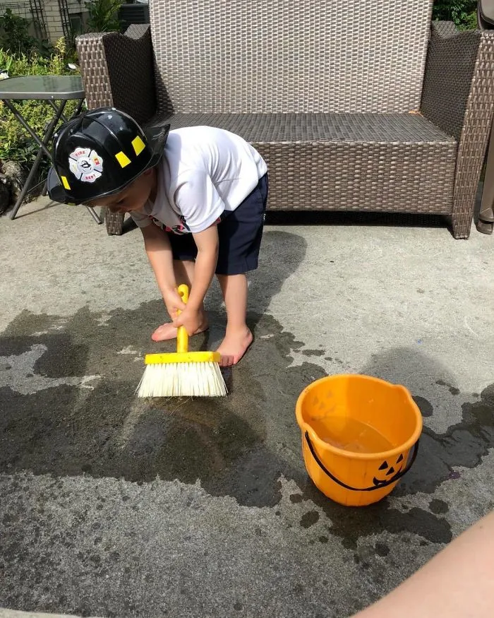 Painting The Fire Station Floor