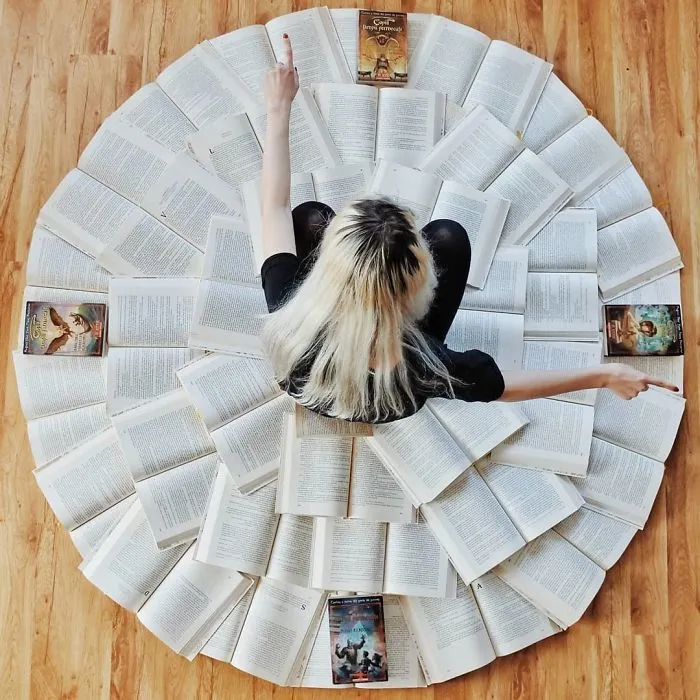 Book-Lover Turns Her Massive Library Into Art, And Her 140k Instagram Followers Approve