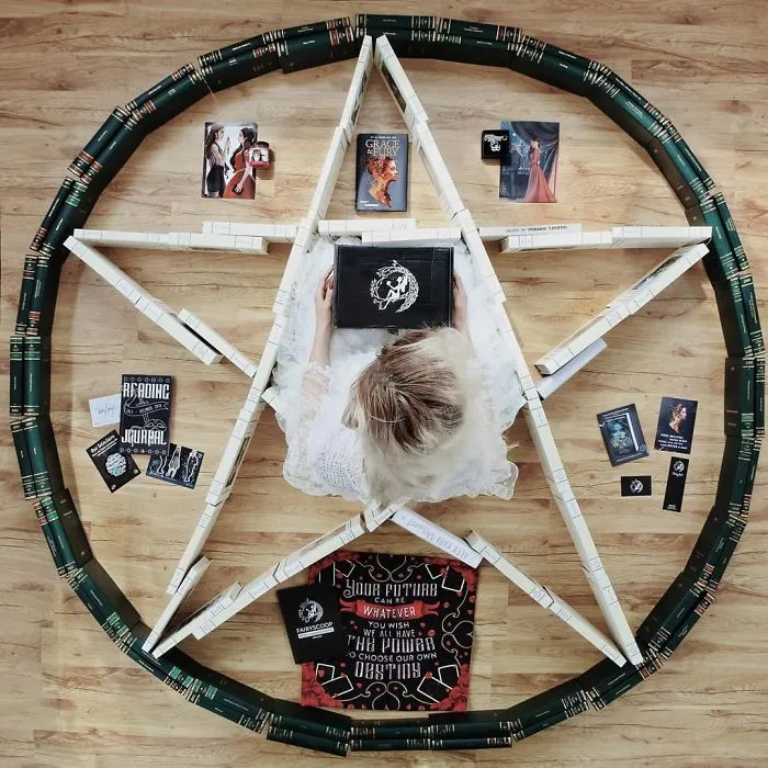 Book-Lover Turns Her Massive Library Into Art, And Her 140k Instagram Followers Approve