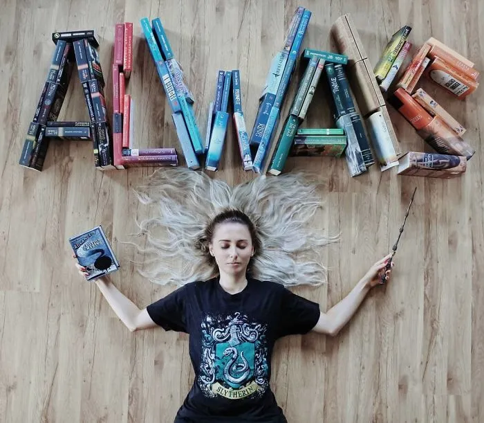 Book-Lover Turns Her Massive Library Into Art, And Her 140k Instagram Followers Approve