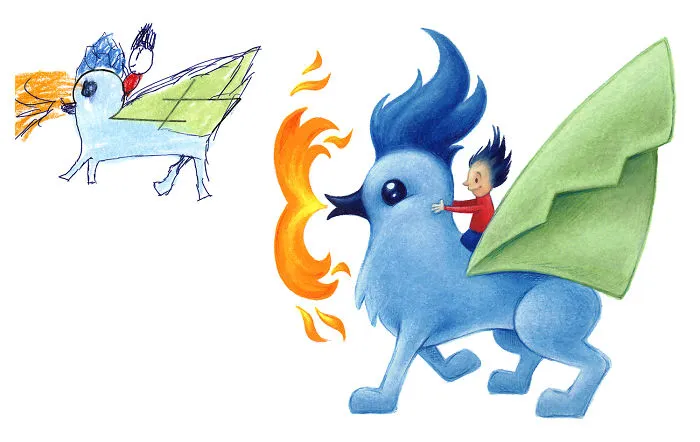 I Drew 50 Monsters Over The Last 2 Years Based On Kid Drawings, And Here're The Results (New Pics)