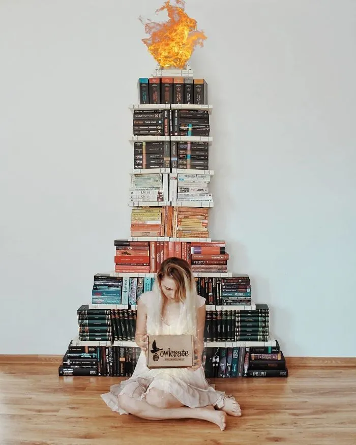 Book-Lover Turns Her Massive Library Into Art, And Her 140k Instagram Followers Approve