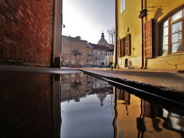 Captured The Beauty Of Rainy Vilnius City