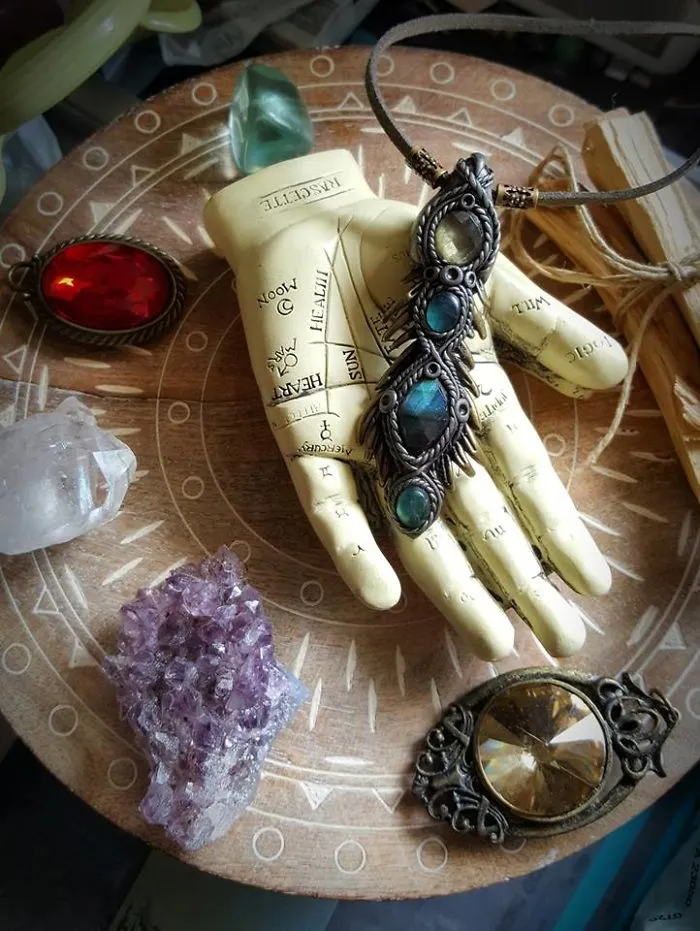 Clay Artist Turns Healing Crystals And Clay Into Stunning Pieces Of Wearable Artwork
