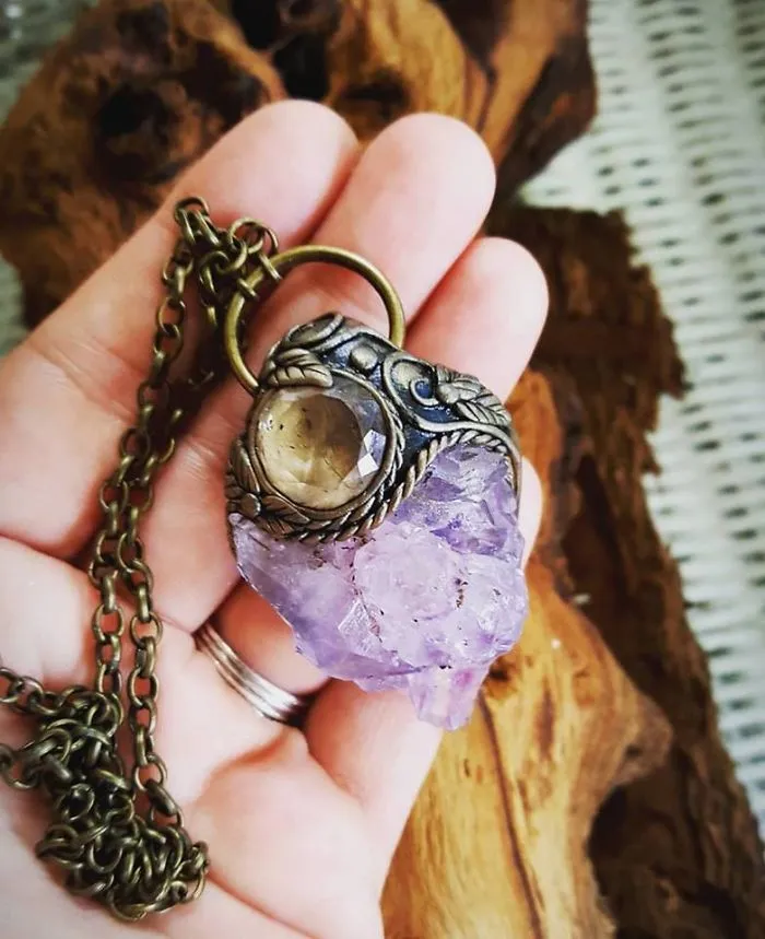 Clay Artist Turns Healing Crystals And Clay Into Stunning Pieces Of Wearable Artwork
