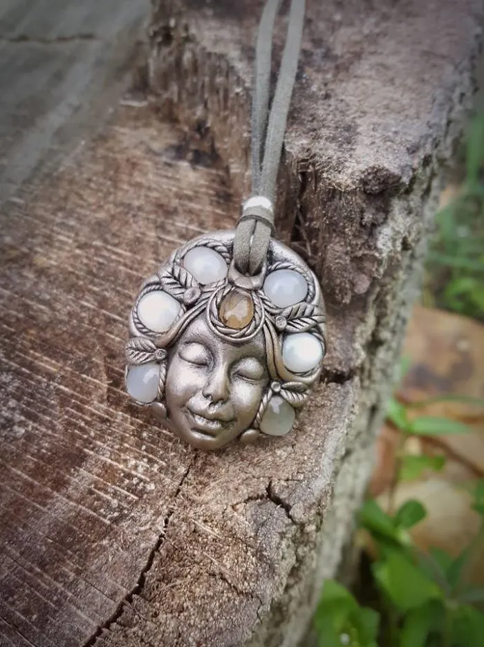 Clay Artist Turns Healing Crystals And Clay Into Stunning Pieces Of Wearable Artwork