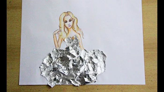 How To Draw A Fashion Model - Glitter Dress