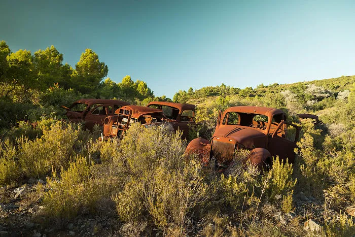 The Car Graveyard In France