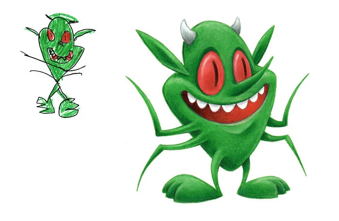 I Drew 50 Monsters Over The Last 2 Years Based On Kid Drawings, And Here're The Results (New Pics)