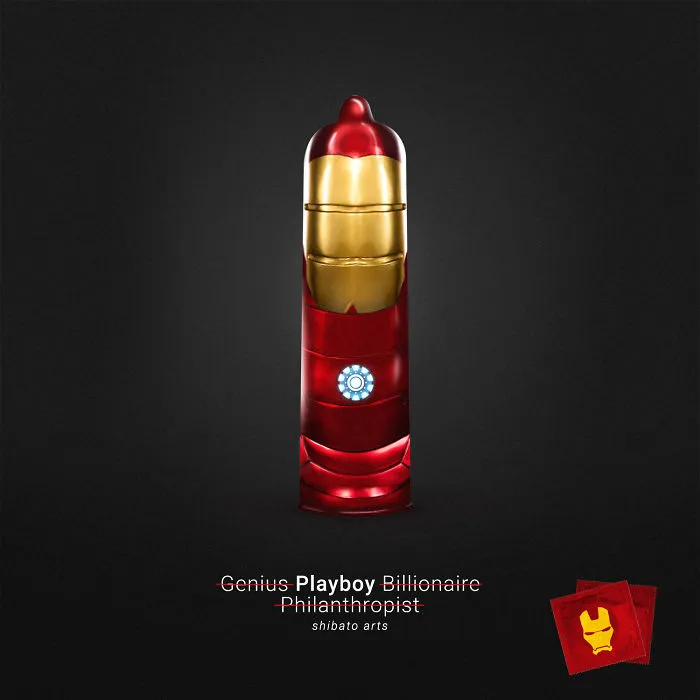 I Illustrated Condoms For Famous Superheroes