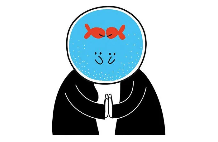 I Illustrate The Human Need For Connection With Original 'Fishbowl Head' Characters