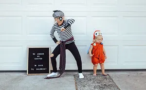 Halloween Kids Costumes Letter Board Countdown